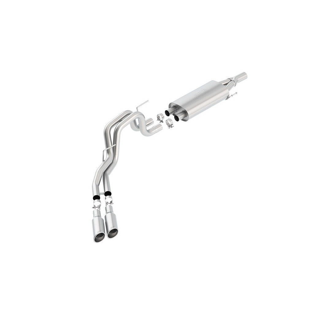 BORLA 140383 Cat Back Exhaust System F-150 / RAPTOR 10 6.2L V8 2&4W Photo-0 