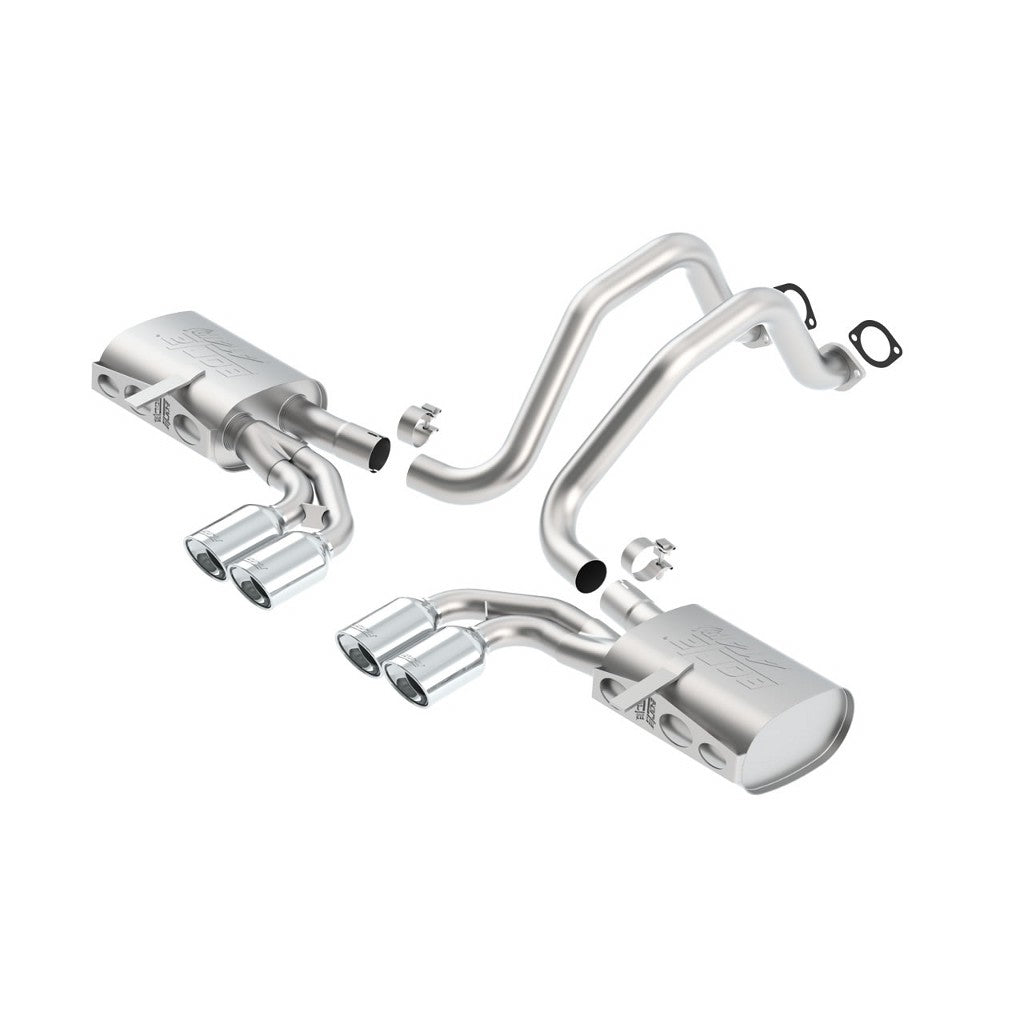 BORLA 140428 Cat Back Exhaust System CORV C5 / ZO6 97-04 "ATAK" Photo-0 