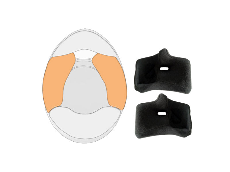 SCHUBERTH 10100012161 Cheek pads 20 mm SP1 - Black colour size for 63 (XL) Photo-0 