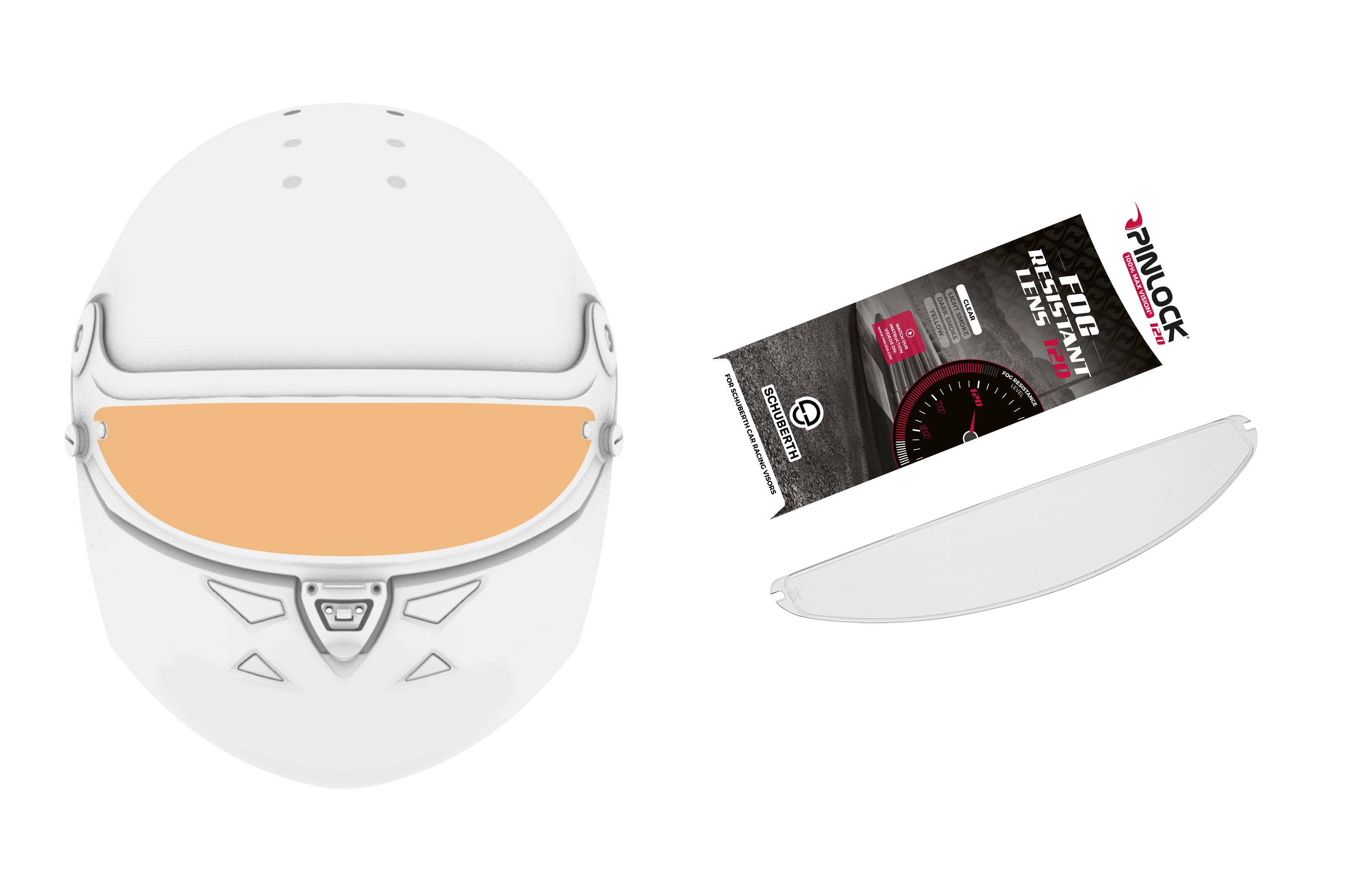 SCHUBERTH 1010008086 Pinlock® 120 fog resistant lens SP1/SF2/SF3 Photo-0 