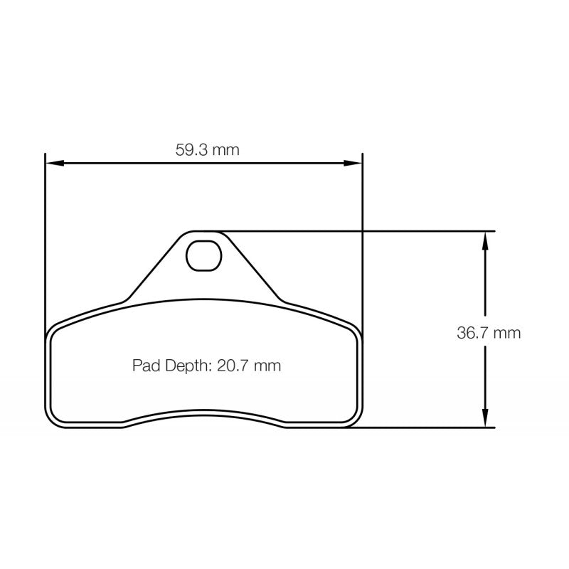 PAGID 5102-K2 Front Brake Pads K2 for TONY KART DD2/KZ Shifter Photo-1 