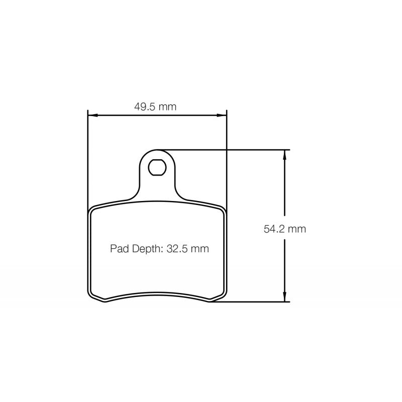 PAGID 5103-K1 Brake Pads (rear) for TONY KART DD2/KZ Shifter Photo-0 