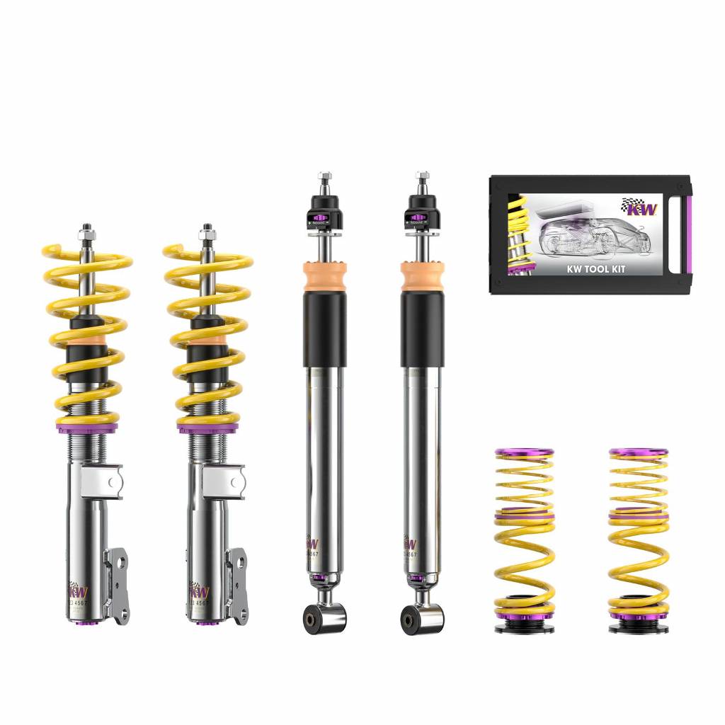 KW 35225067 Coilover Kit INOX V3 MERCEDES-BENZ A-Klasse / a-class A 45 AMG; (176, 176 AMG, 245 G, 245 G AMG) Photo-0 