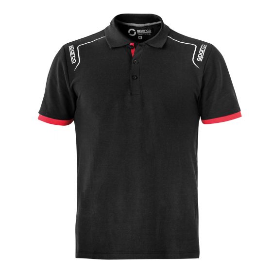 SPARCO 02407NR3L PORTLAND Polo shirt, black, size Photo-0 