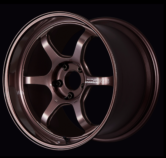 ADVAN YA68I45ECB Wheel V4456 R6 18X9.0 ET45 5-114.3 RACING COPPER BRONZE Photo-0 