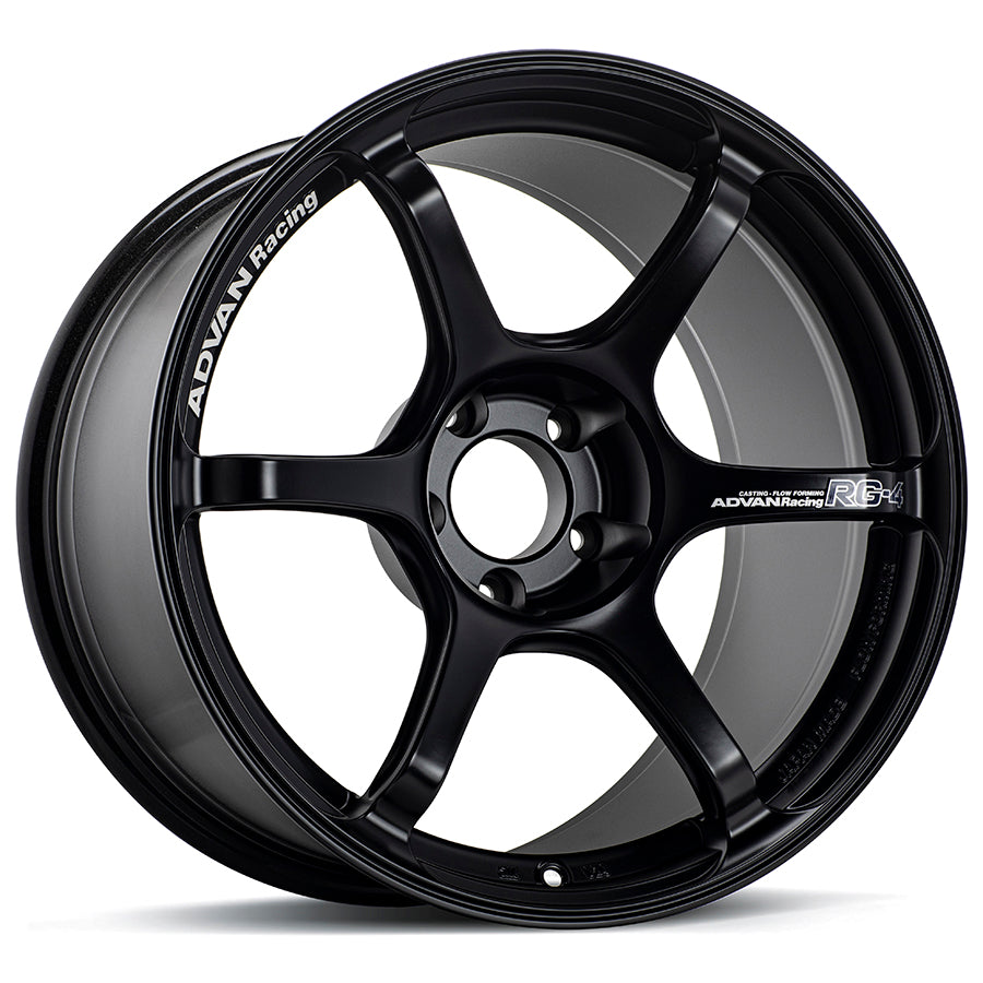 ADVAN YA48I53WSB Wheel V5053 RG-4 18X9.0 ET53 5-120 SEMI GLOSS BLACK Photo-0 