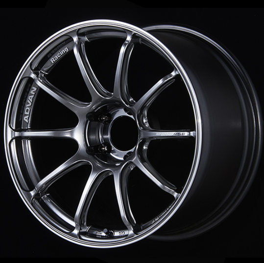 ADVAN YA38I35EHBR Wheel V3791 RSIII 18X9.0 ET35 5-114.3 RACING HYPER BLACK & RING Photo-0 