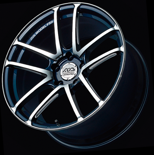 ADVAN YBG9H51ED Wheel V1676 MODEL F50 19X8.5 ET51 5-114.3 PLATINUM BLUE COMBI Photo-0 