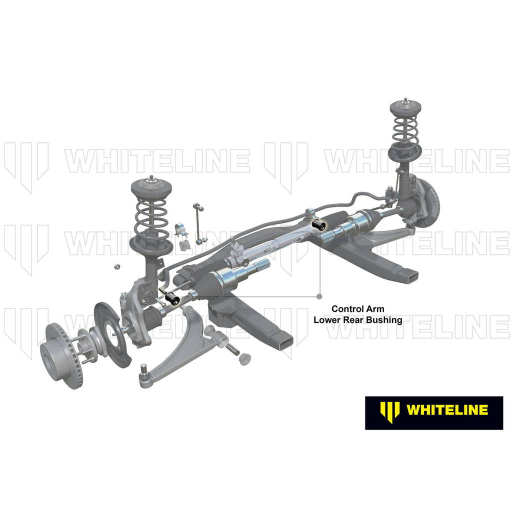 WHITELINE KCA359 Front Lower Inner Rear Bushings Offset Caster/Anti Lift for GD Subaru Impreza incl WRX/STi Photo-1 