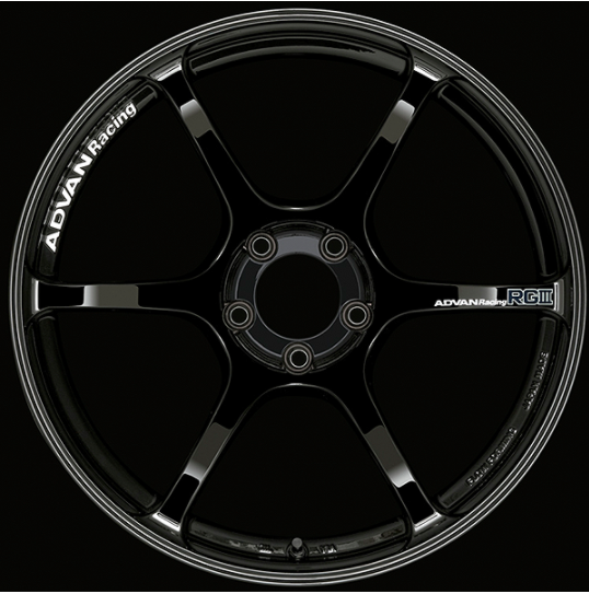 ADVAN YAR8J45EB Wheel V1106 RGIII 18X9.5 ET45 5-114.3 RACING GLOSS BLACK Photo-0 