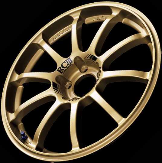 ADVAN YAI8F45EZ Wheel Z8662 RCIII 18X7.5 ET45 5-114.3 GOLD Photo-1 