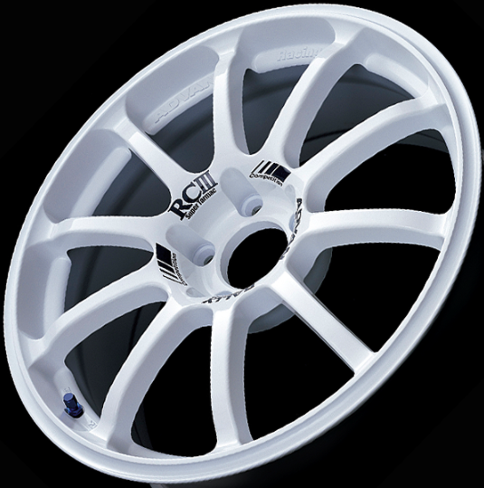 ADVAN YAI8H53EW Wheel Z8671 RCIII 18X8.5 ET53 5-114.3 WHITE Photo-1 