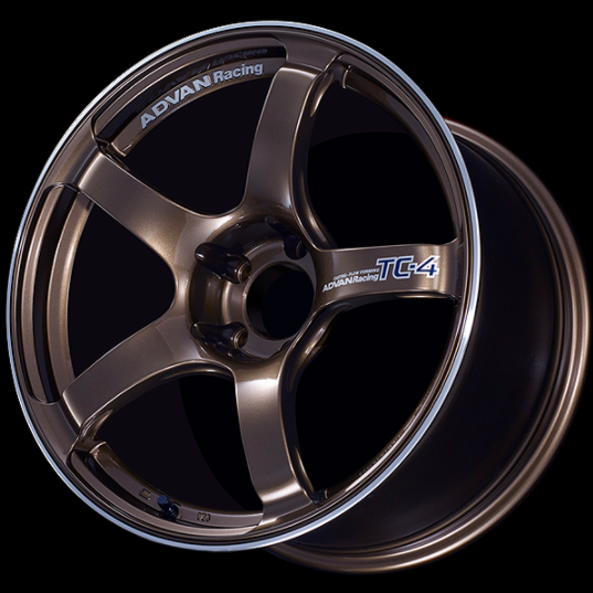 ADVAN YAD7G35AUAR Wheel V4055 TC4 17X8.0 ET35 4-100 UMBER BRONZE METALLIC & RING Photo-0 