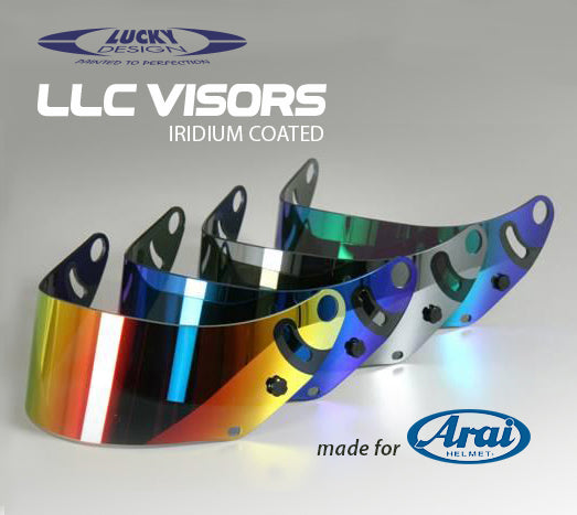 LUCKY DESIGN LLC AR1125SI Visor for Arai GP-6 PED/GP-6S/SK-6, silver iridium (dark tinted) Photo-0 