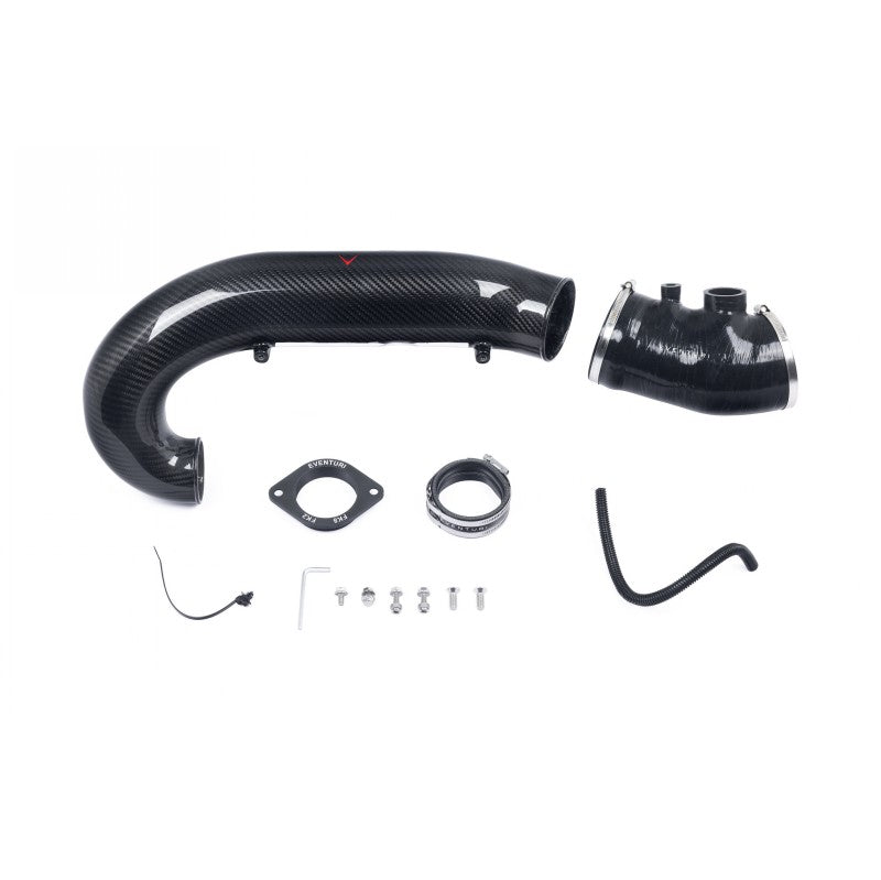 EVENTURI EVE-FK8V3-CF-CHG Turbo Tube V3 (Carbon) for HONDA Civic Type R (FK8) 2017-2021 Photo-0 