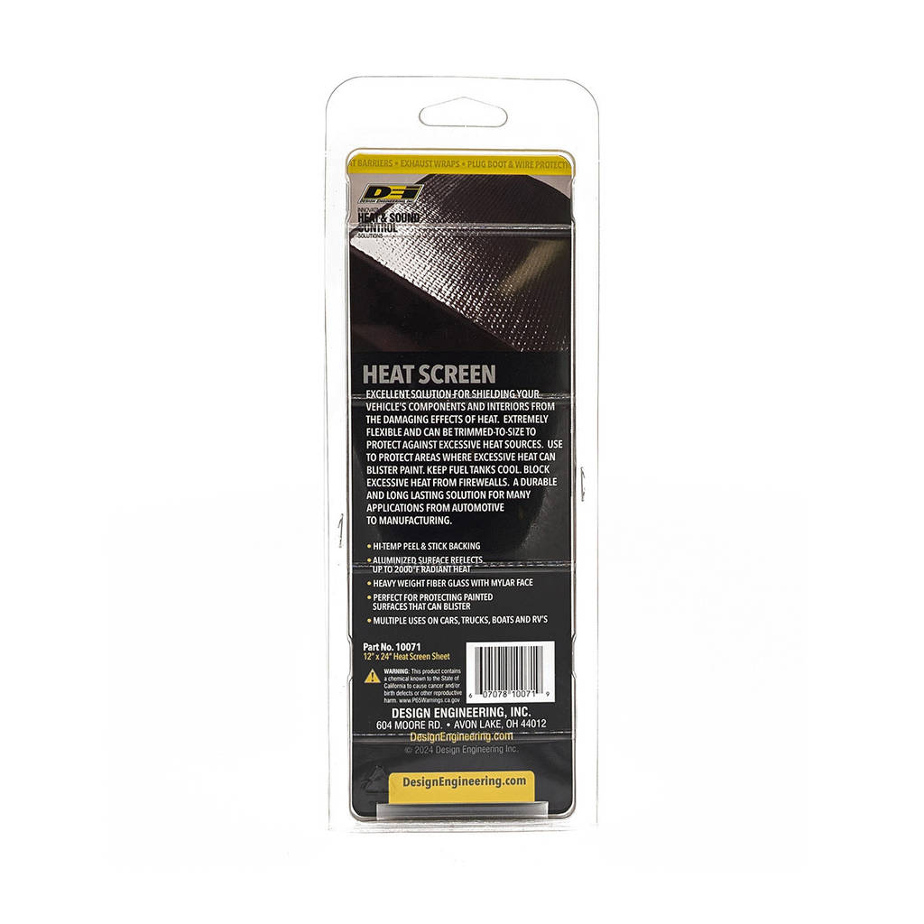 DEI 010071 Heat Screen 12" x 24" - Mylar Radiant Glass Fiber Matting Photo-2 