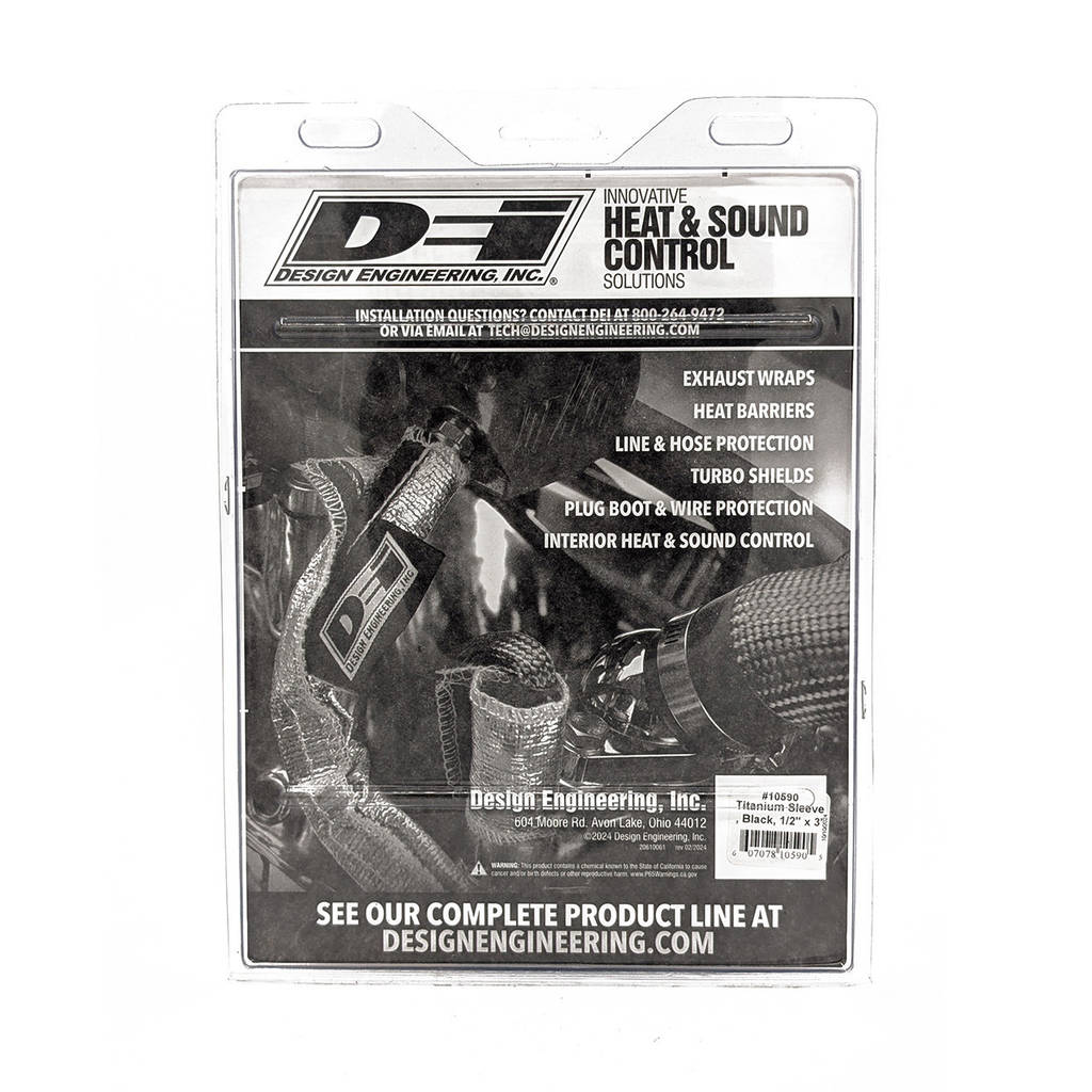 DEI 010590 Protect-A-Sleeve 1/2" ID x 3ft - Titanium - Black Photo-2 