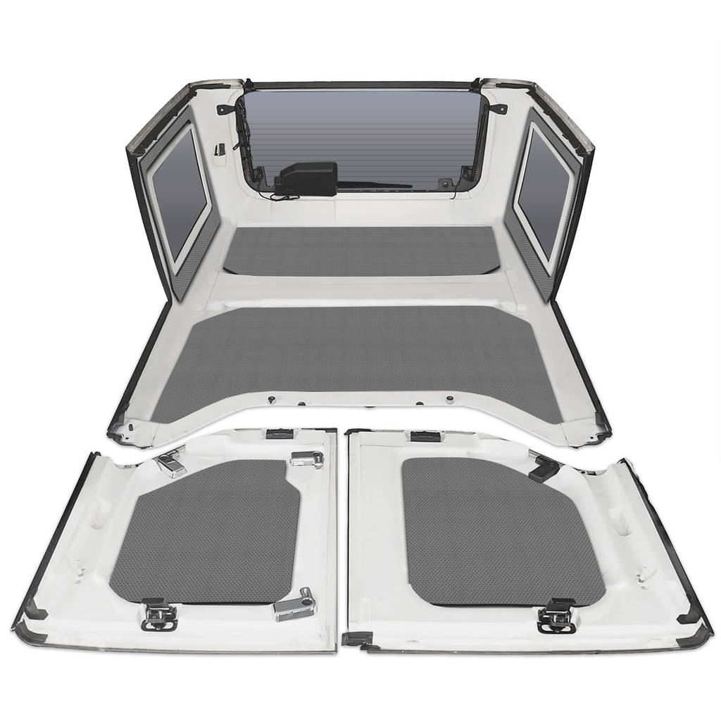 DEI 050291 Sound Deadening HeadLiner & Window Kit JK - 2011-18 - 4-Dr - 8-pc Original Finish - Gray Photo-1 