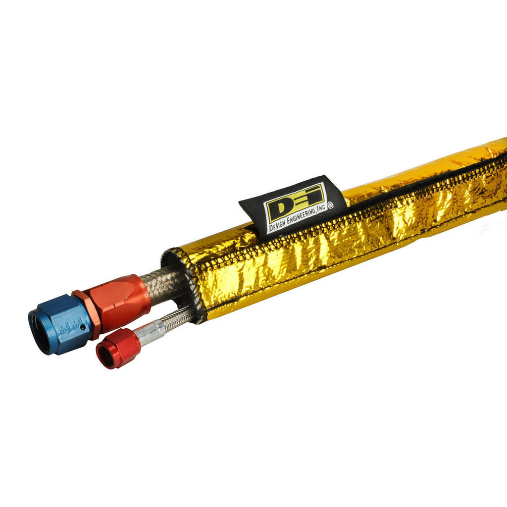 DEI 010924 Heat Shroud GOLD 2" to 2-1/2" I.D. x 3ft - GOLD Photo-7 