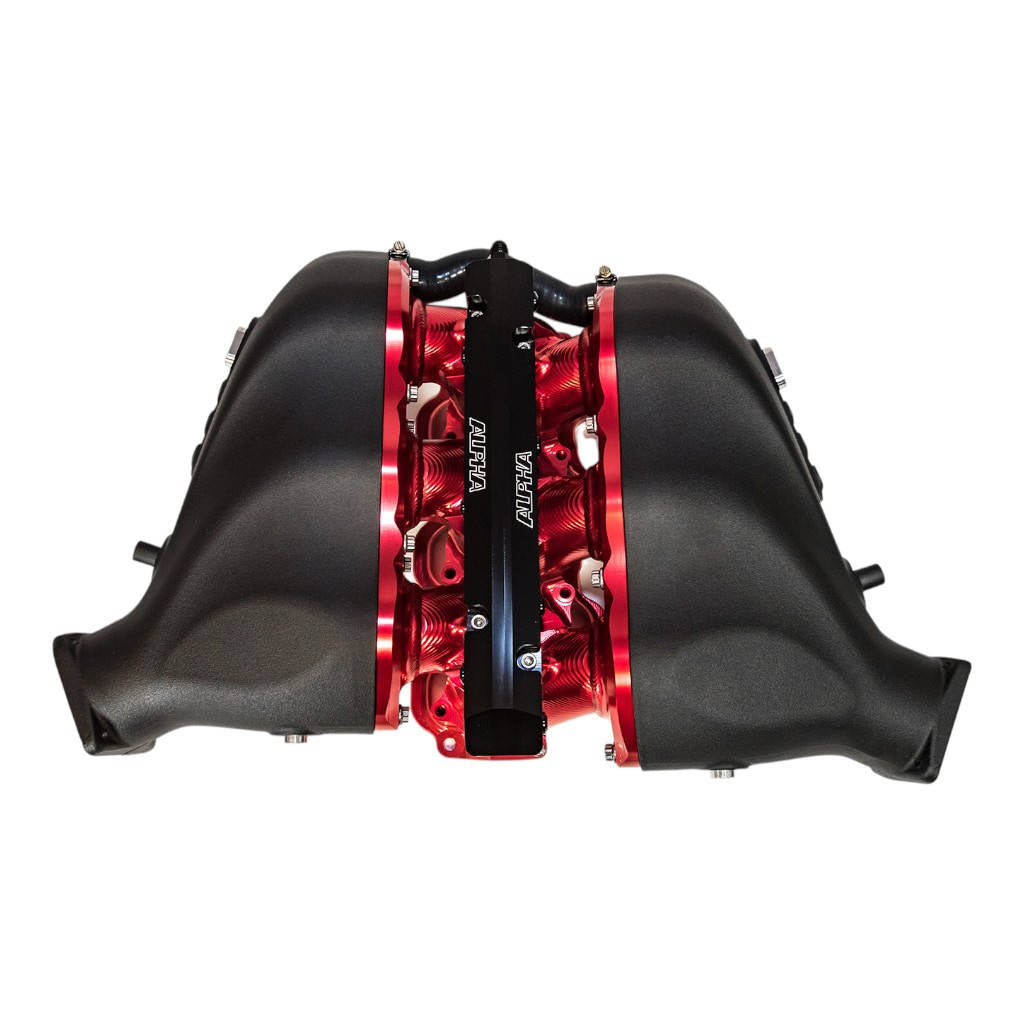 AMS ALP.07.08.0101-97 Billet Intake Manifold with Triple Fuel Rail 18 Injector Custom (Specify Color) for NISSAN GT-R (R35) Photo-7 