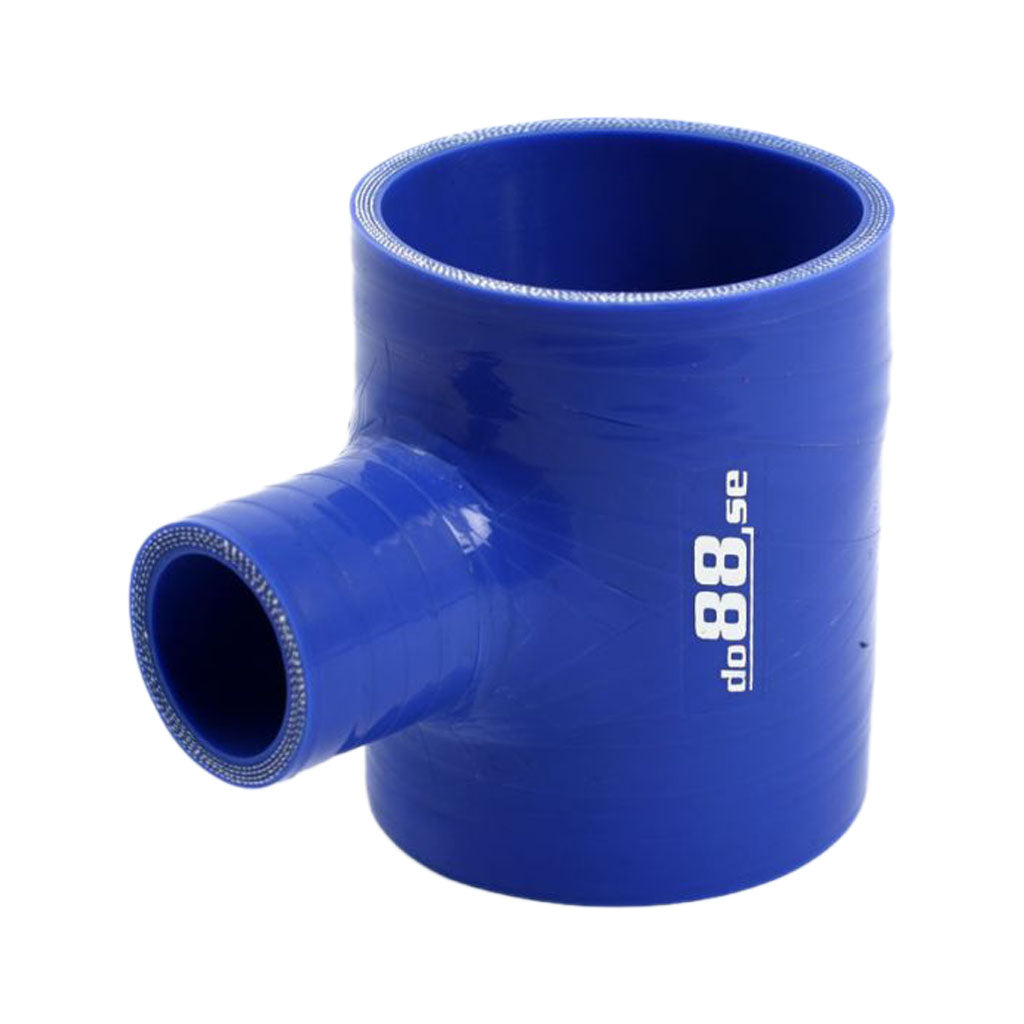 DO88 T76 Silicone Hose Blue T 3'' + 1'' (76mm+25mm) Photo-0 