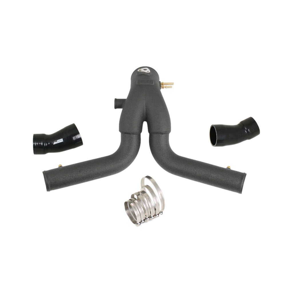 DO88 TR-200SV-OEM-2 Porsche 991.2 Turbo 2015- Y-Pipe, Black for OEM IC Photo-0 
