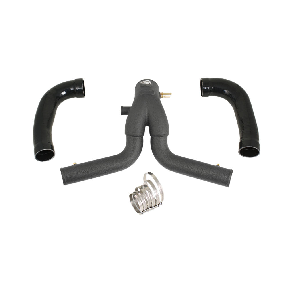 DO88 TR-200SV-do88-2 Porsche 991.2 Turbo 2015- Y-Pipe, Black for do88 IC Photo-0 