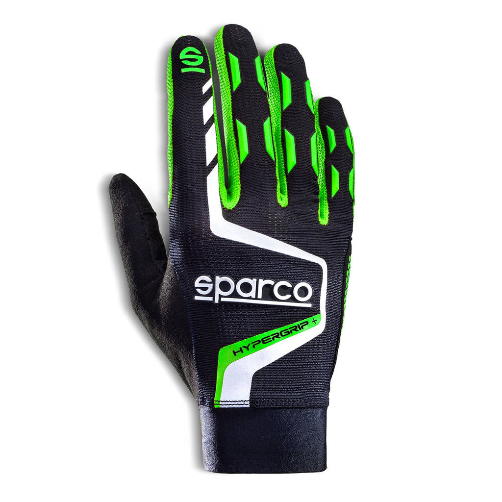 SPARCO 00209510NRVF HYPERGRIP+ Gaming gloves, black/green, size 10 Photo-0 