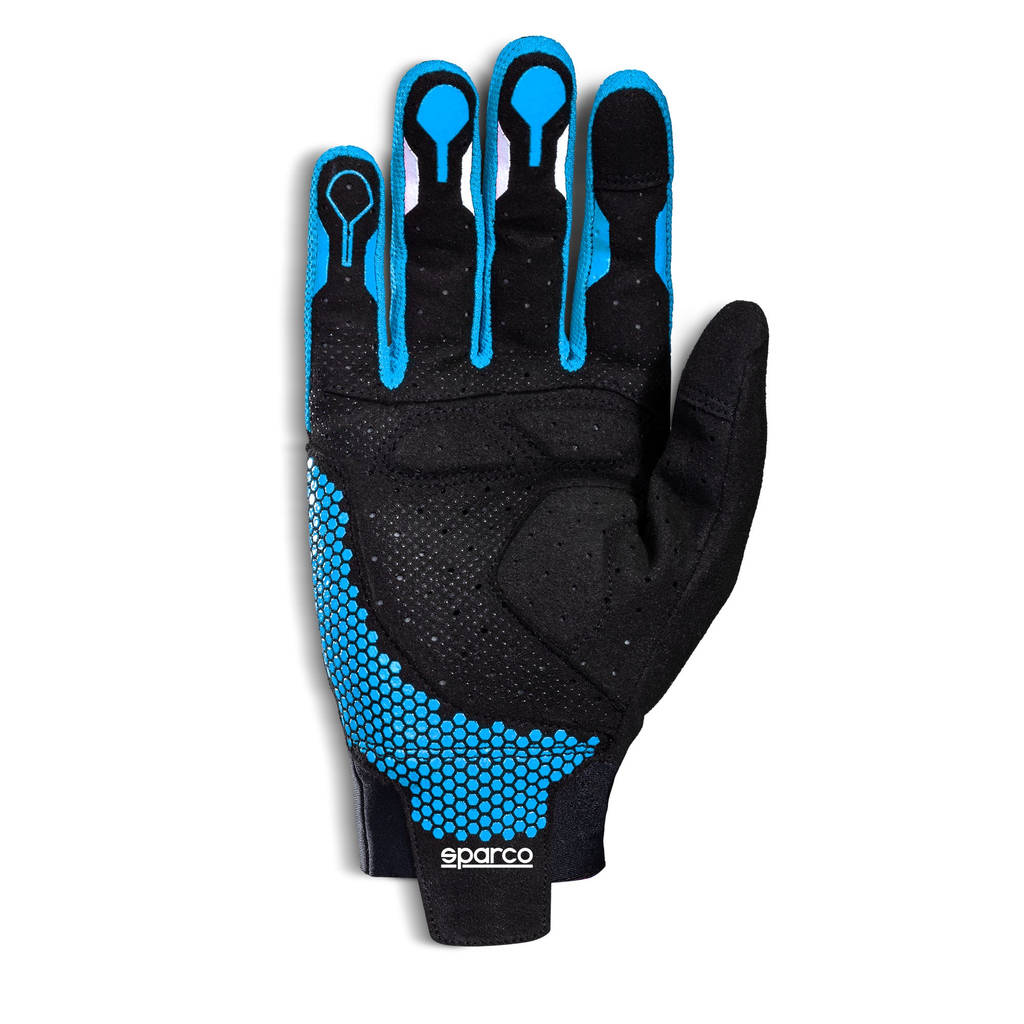 SPARCO 00209509NRAZ HYPERGRIP+ Gaming gloves, black/blue, size 9 Photo-1 