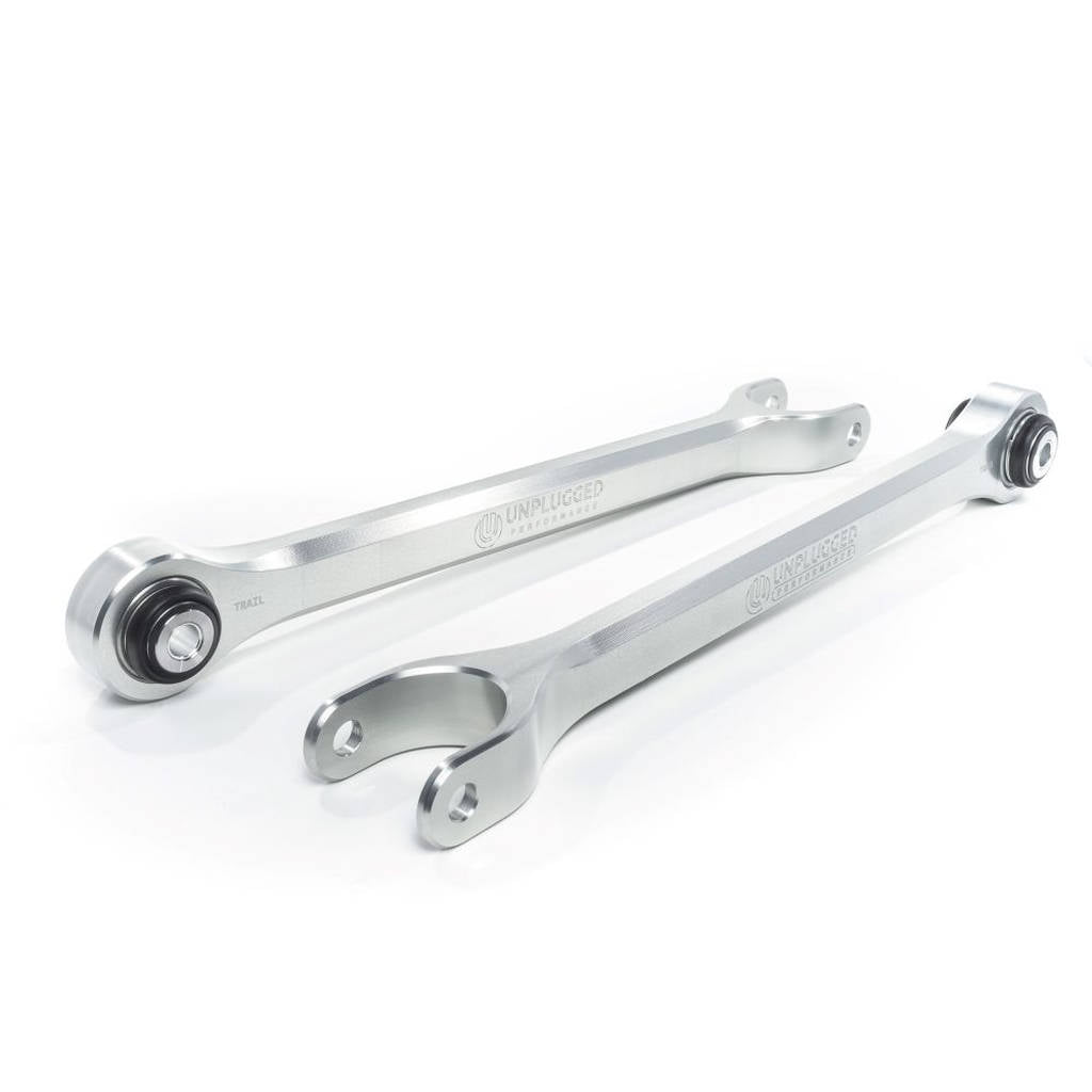 UNPLUGGED PERFORMANCE UP-M3MY-354-1.1 Billet Rear Traction Arm Set (Upper Fore Link) for TESLA Model 3 / Model Y Photo-1 