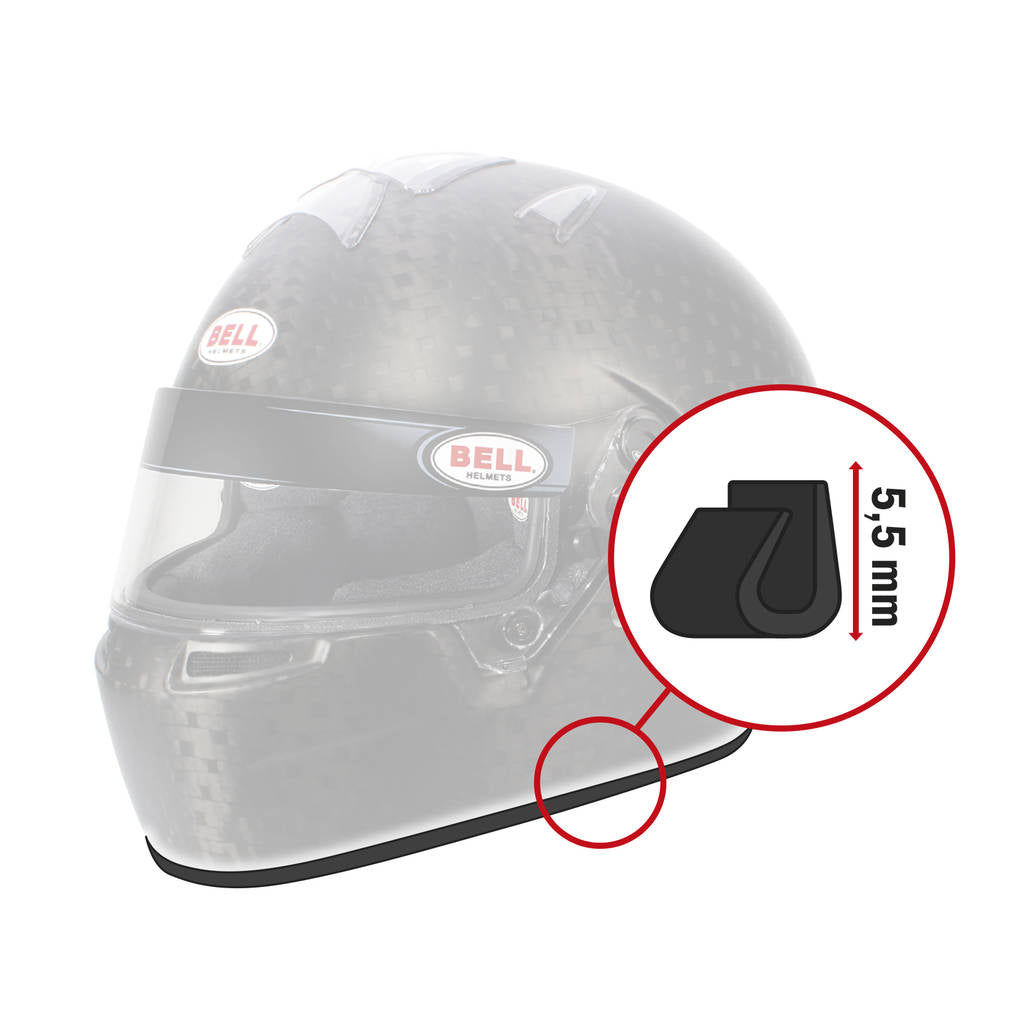BELL 2090033 Rubber profile kit - trim edge advanced, 5.5mm, 1m length, white Photo-0 
