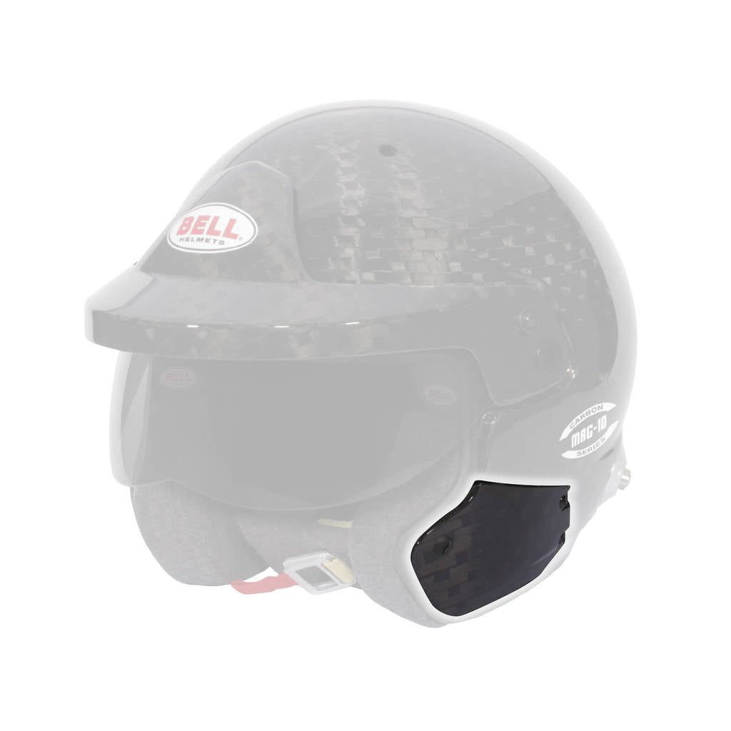BELL 2081812 Side cover kit for MAG-10 helmet, 2 Pcs, glossy carbon Photo-0 