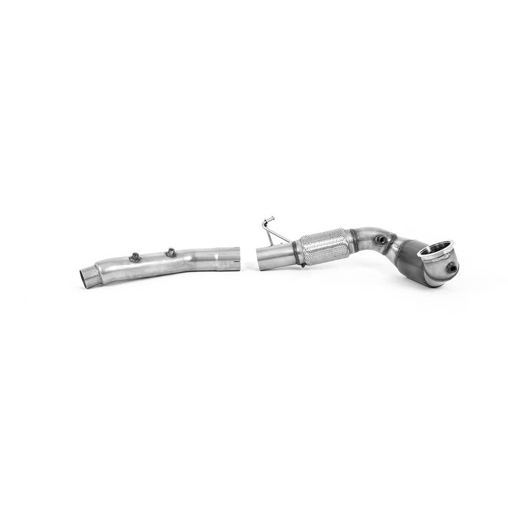 MILLTEK SSXVW640 Large Bore Downpipe and Hi-Flow Sports Cat VW Golf Mk8 GTi (245ps OPF/GPF) 2020 - 2022 Photo-0 