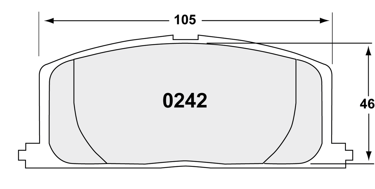PFC 0242.22 Front Brake Pads for TOYOTA CELICA, COROLLA, MR2, PASEO (Z-Rated Compound) Photo-0 