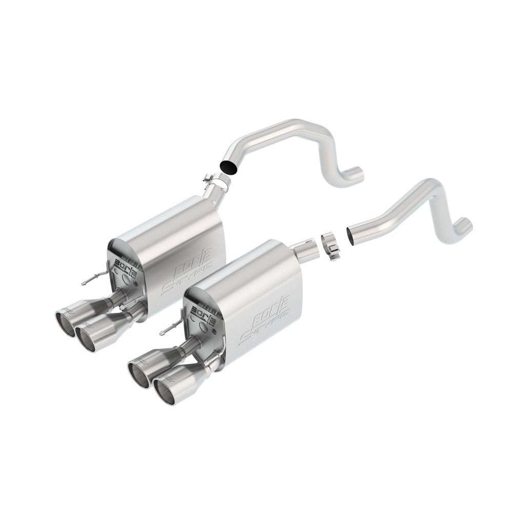 BORLA 11811 Axle-Back System CORV C6 '09-'12 6.2L V8 AT/MT (incl. paddle shift) RWD Photo-0 