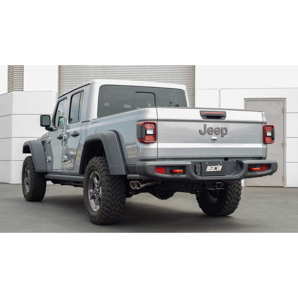 BORLA 140813 Cat-Back™ System GLADIATOR JT '20-'21 3.6L V6 AT/MT 4WD 4DR 2.75" "ATAK" D RD RL AC S TIP: 3.5" X 6.0" Photo-1 