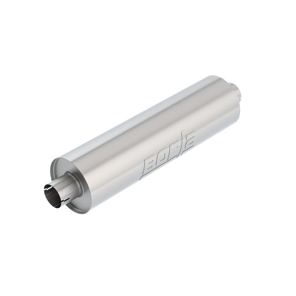 BORLA 400130 Specialty MUFFLER: 2.75" IN/OUT 6.75" DIA. X 24" NOTCHED " S-TYPE" SUPERSEDES #19131347 Photo-0 