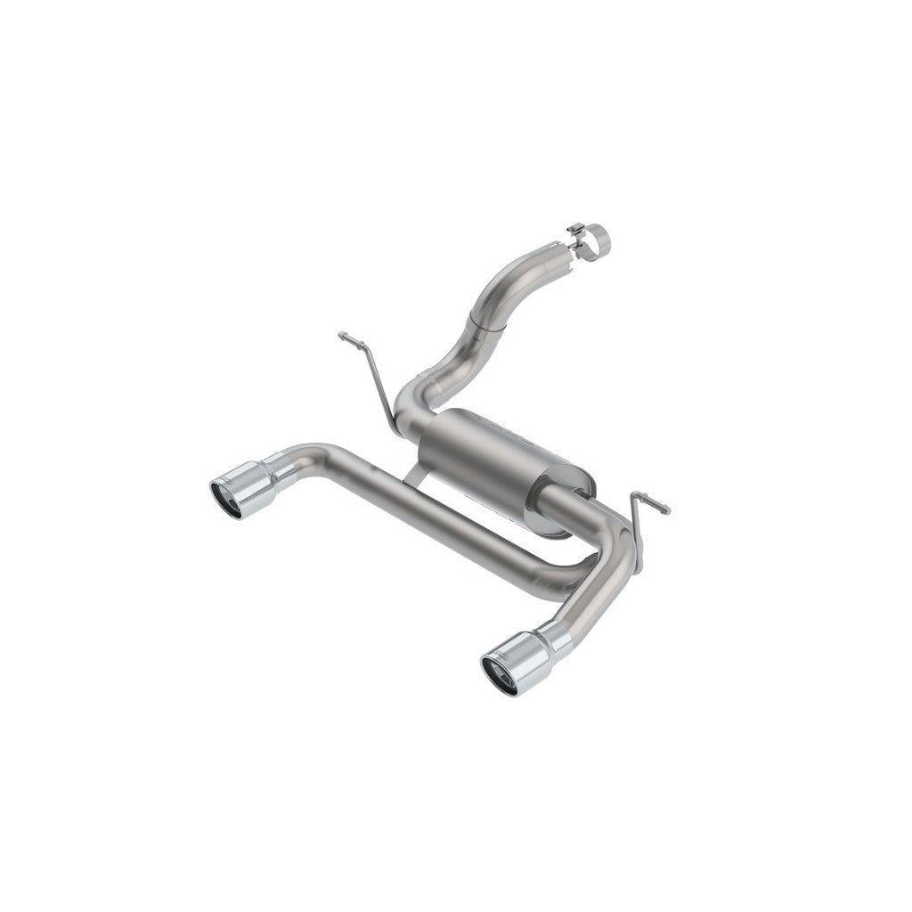 BORLA 11963 Exhaust System Axle-Back S-Type, 2.75", 2.5" (3.5" Tips) for JEEP Wrangler 2.0L (JL / JLU) 2018- Photo-0 