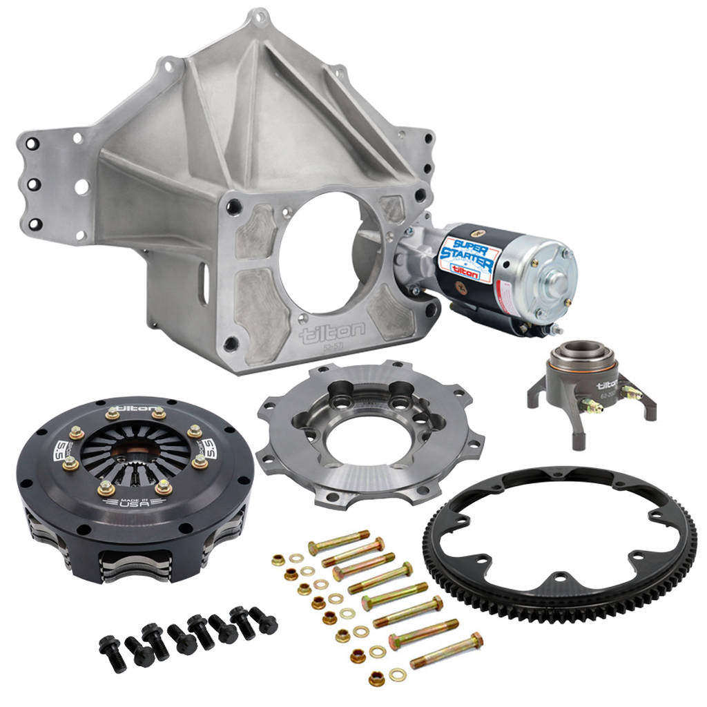 TILTON 52-73131 BELLHOUSING KIT, CHEVY (LS), ALUM, 99T, SPORT 5.5, 3 DISC, 26-SP, 1/4" MID-PLATE Photo-0 