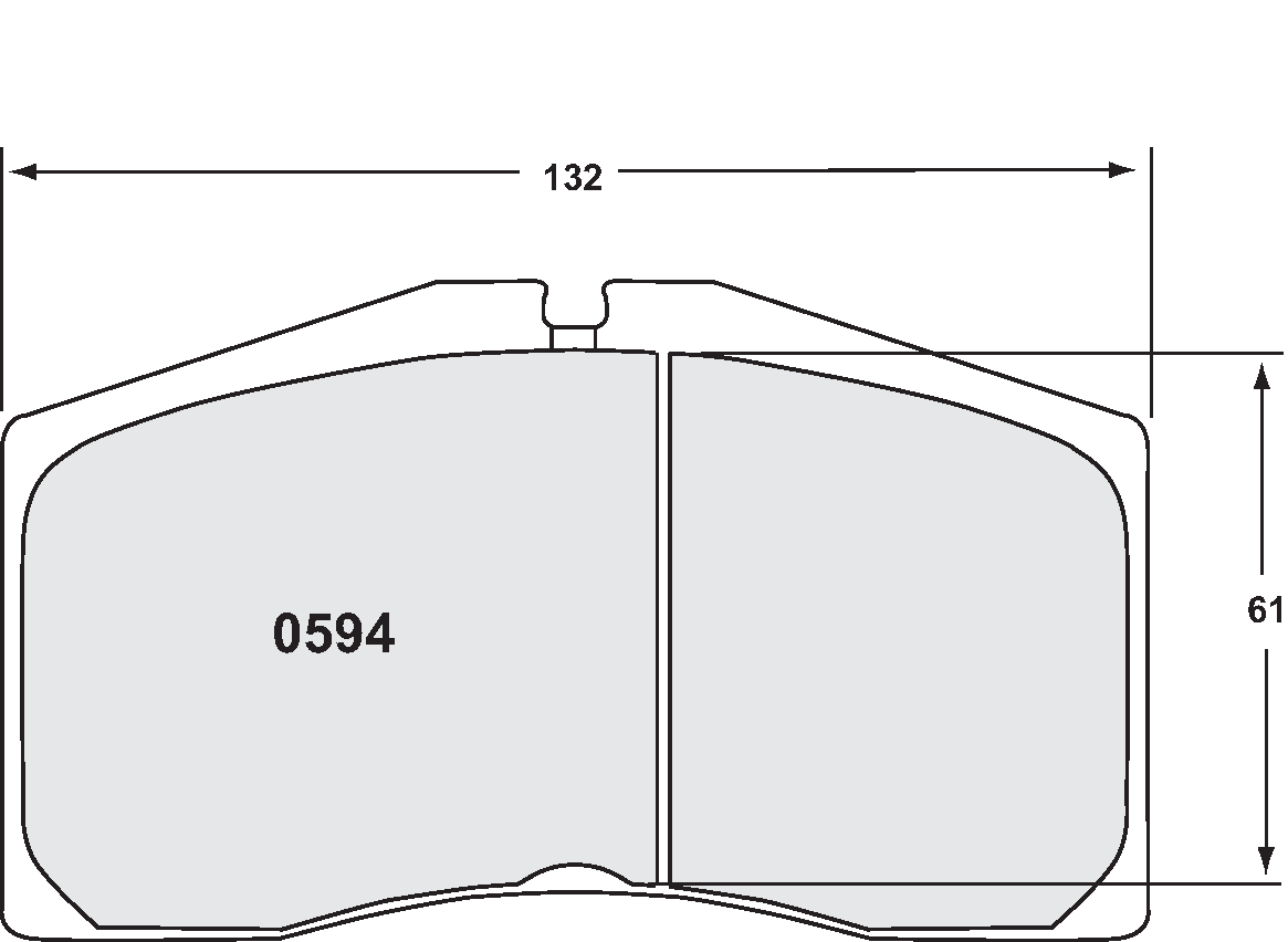 PFC 0594.06.20.44 Front Brake Pads for AUDI S8 2002/PORSCHE 996 2000-05 GT3 R & RS (06 Compound, 25 mm) Photo-0 