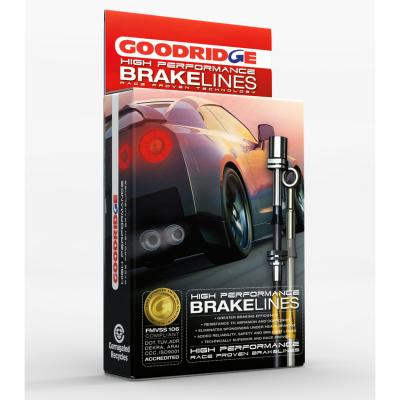 GOODRIDGE SHD0380-4C Brake hoses (stainless steel) for HONDA Civic EP3 2.0 Type R 2001-2005 Photo-0 