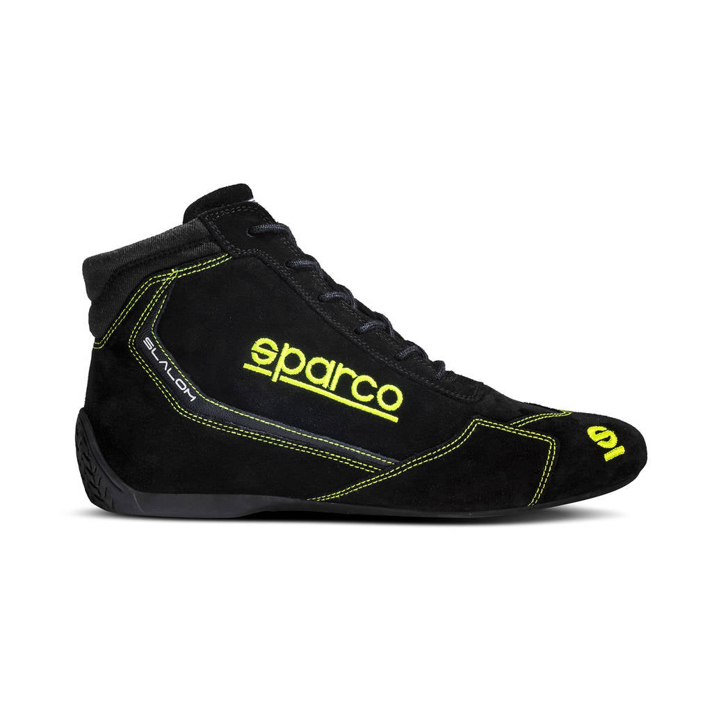 SPARCO 00129539NRGF Racing shoes SLALOM 2022, FIA 8856-2018, black/yellow, size 39 Photo-1 