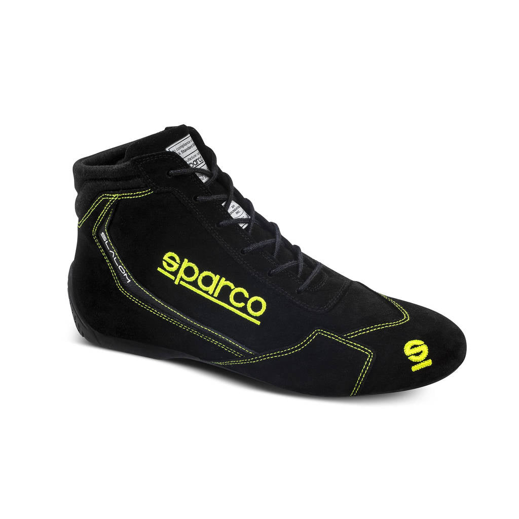 SPARCO 00129544NRGF Racing shoes SLALOM 2022, FIA 8856-2018, black/yellow, size 44 Photo-0 
