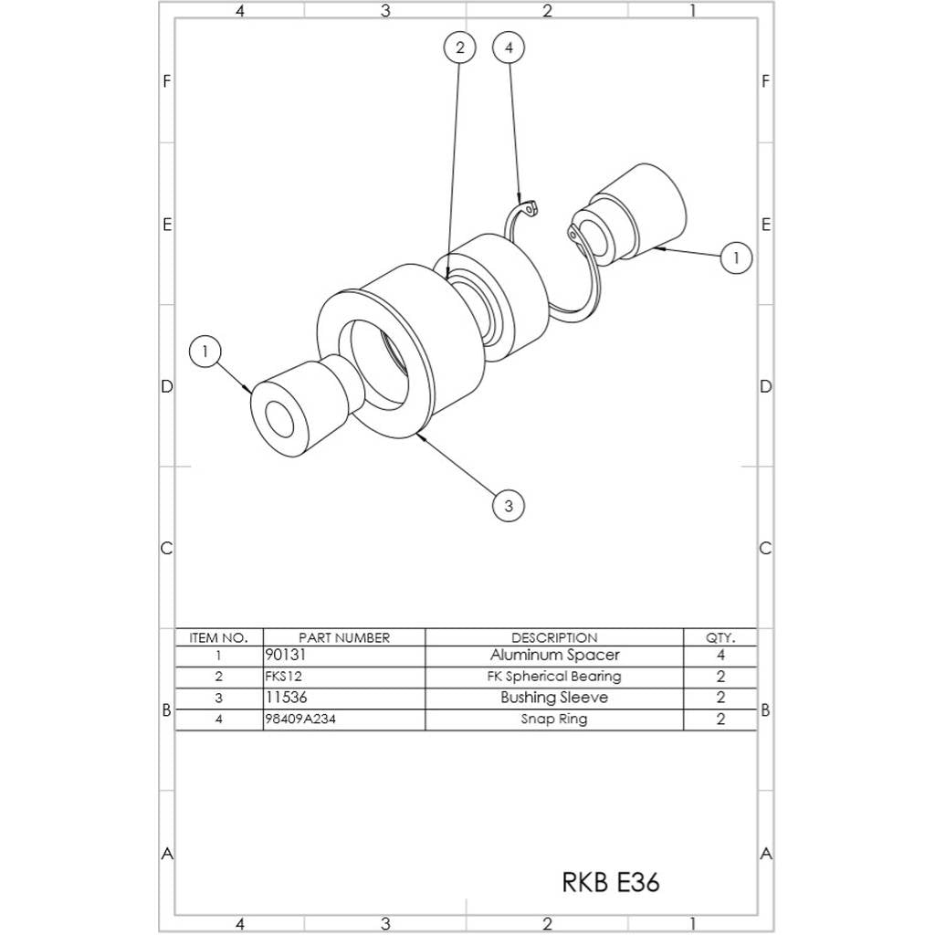SPL PARTS SPL RKB E36 BMW E36/E46 Rear Knuckle Bushings (RKB) Photo-4 
