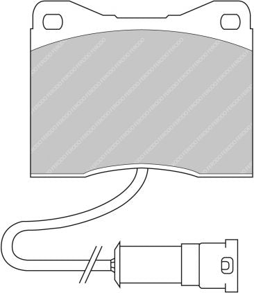 FERODO FDS399 Brake pads front BMW E12 / E23 / E24 / E28 Photo-0 