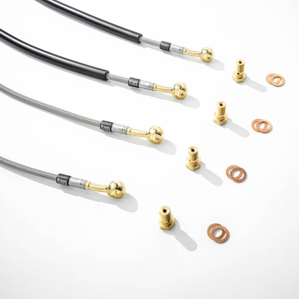 UNPLUGGED PERFORMANCE UP-M3MY-326-1.1 Sport Brake Line Set for Model 3 / Y for TESLA Model 3 / Y Photo-0 