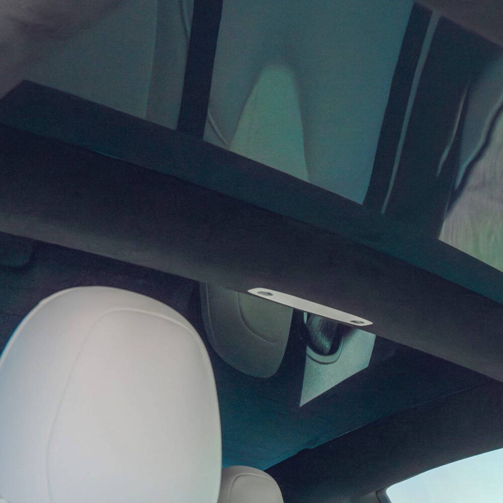 UNPLUGGED PERFORMANCE UP-MY-331-1.1 Alcantara Headliner Upgrade Kit, for TESLA Charcoal Black (Core Exchange) for TESLA Model Y Photo-4 