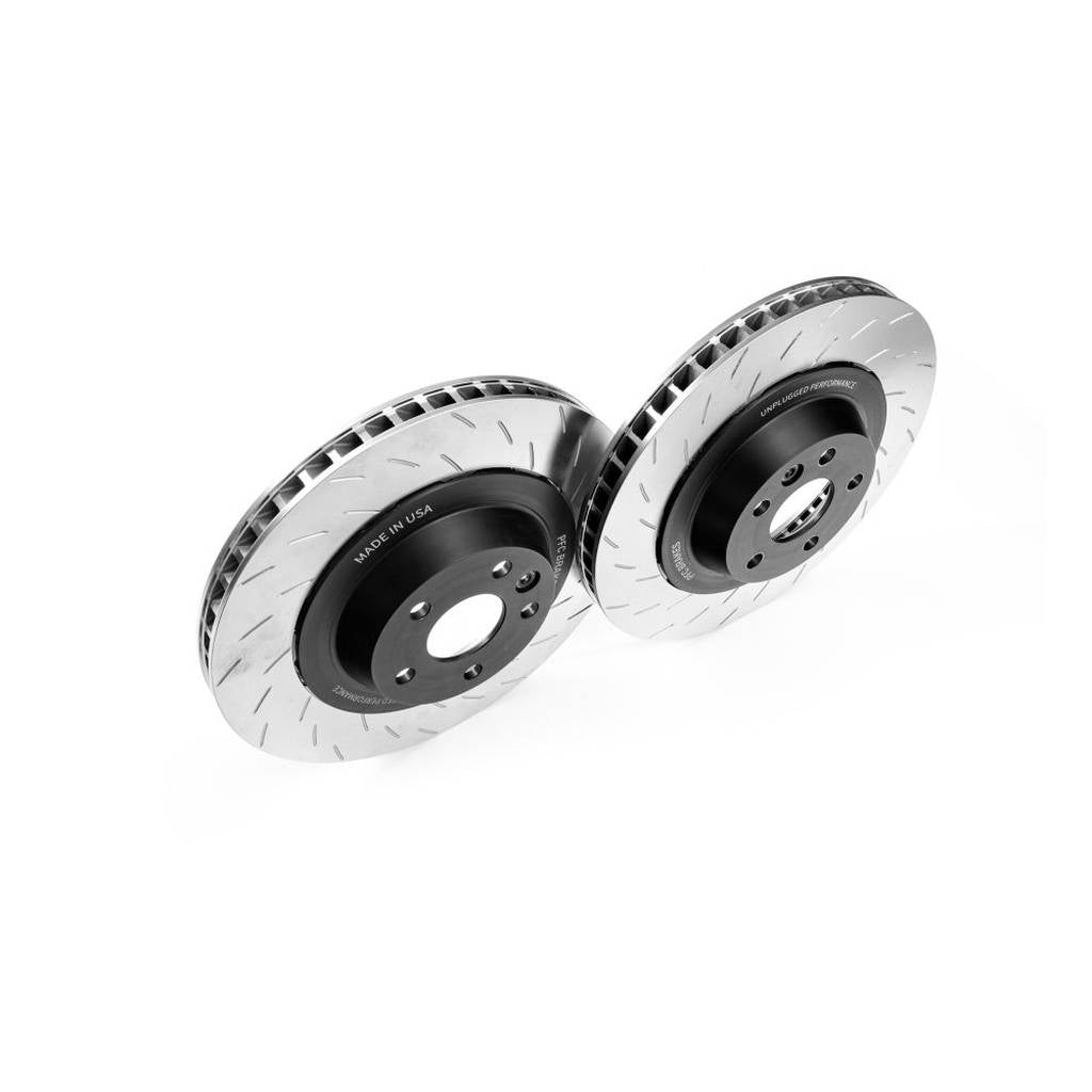 UNPLUGGED PERFORMANCE UP-MSMX2-119-2.1 Rear Large Sweep Brake Package, Racing/Competition Version UP x PFC (Includes 2 Directional Large Sweep Rotors and 2 Large Sweep Pads) for TESLA Model S2 / X2 2021+ Photo-8 