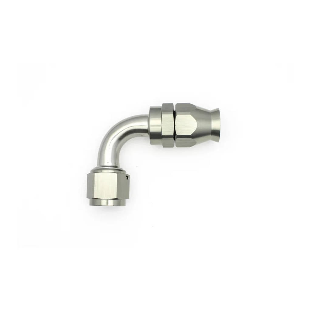 DEATSCHWERKS 6-02-0860 10AN Female Swivel 90-degree Hose End PTFE (incl 1 Olive Insert) Photo-0 