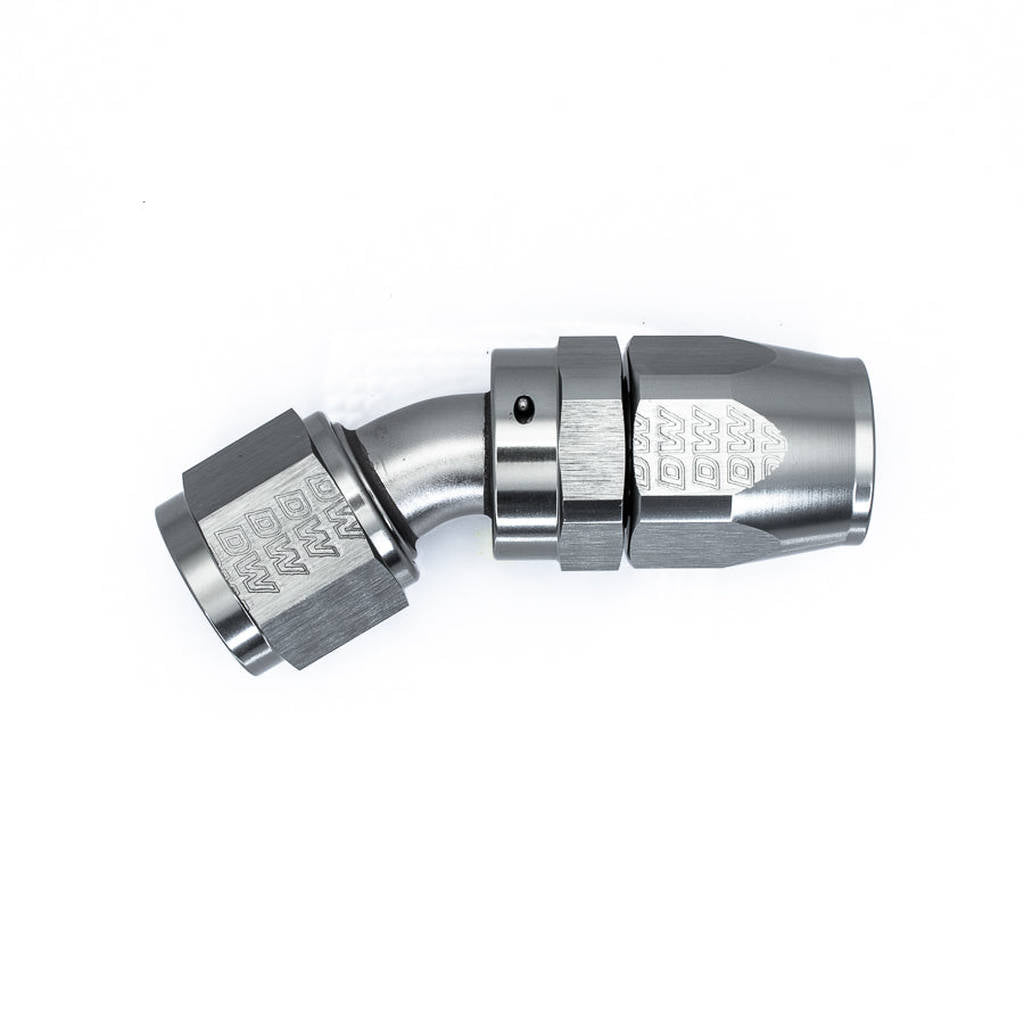 DEATSCHWERKS 6-02-0824 10 AN Female Flare Swivel 30-degreeHose End CPE, anodized DW titanium Photo-0 